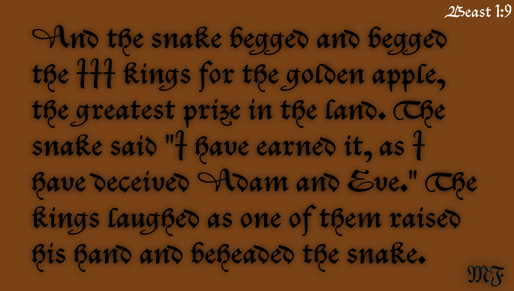 Scripture beast 9