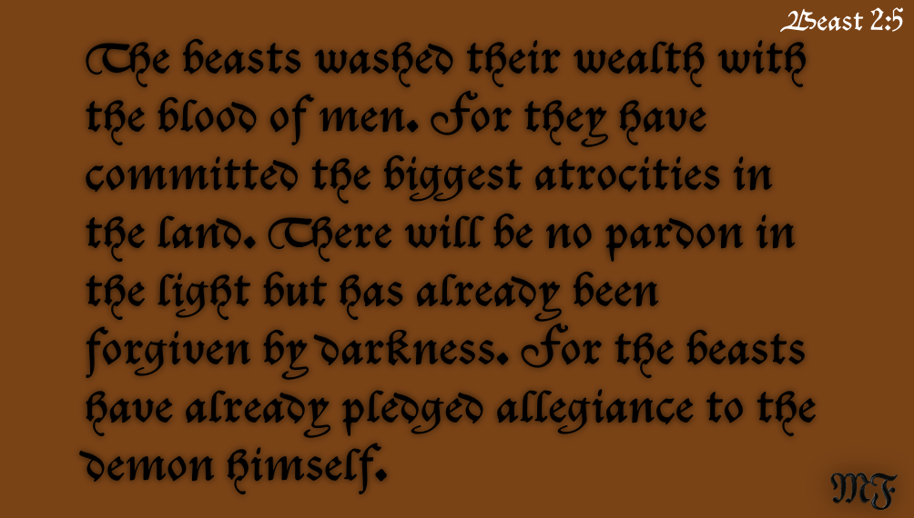 scripture beast 2-5